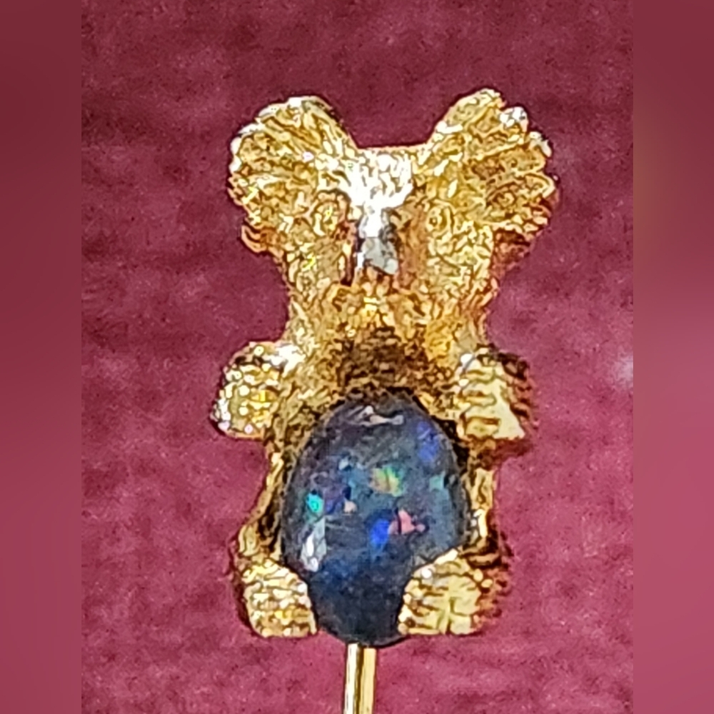 Australian Opal Koala Stick Lapel Pin